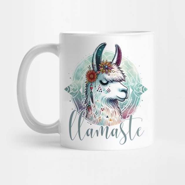 Llamaste llama namaste by Batshirt